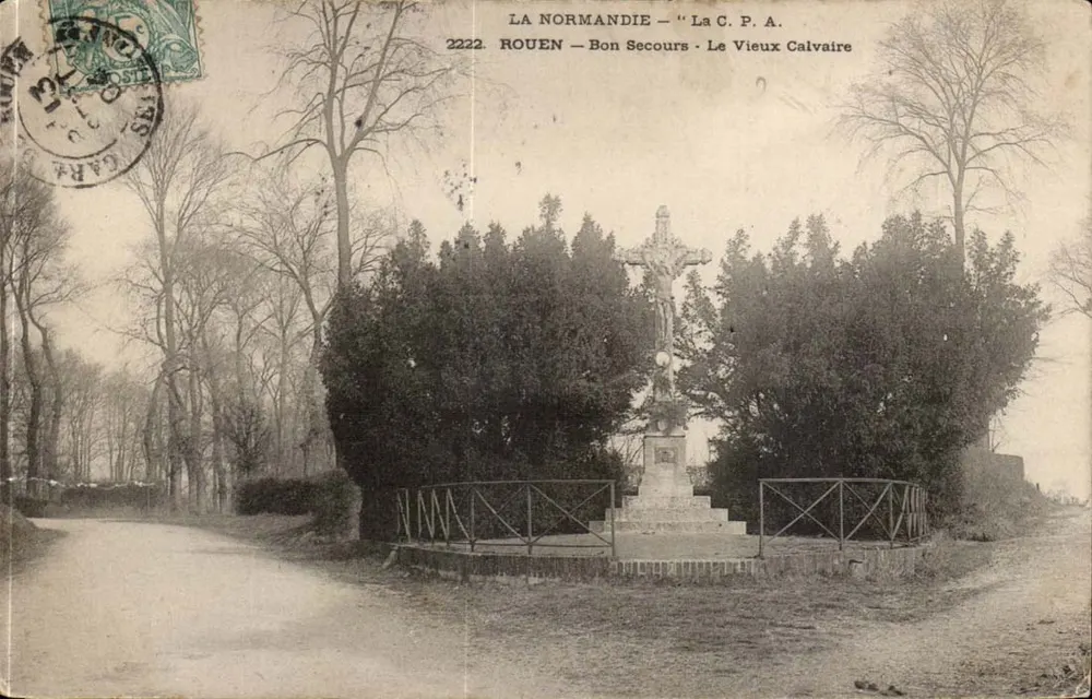 El Viejo Calvario en Rouen — Tarjeta postal antigua — n°2222 - Anverso