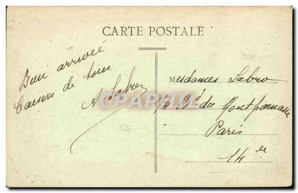 Pau — O Castelo sob Três Faches — Editor não visível - Verso