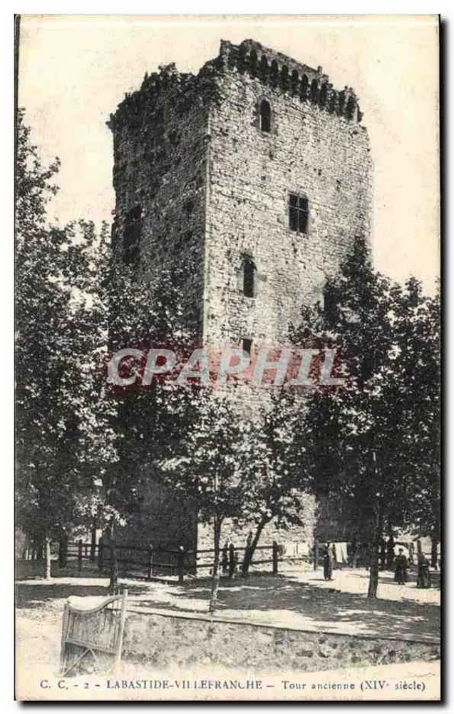 Labastide-Villefranche — Torre antiga (século XIV) — C.C. 2 - Frente