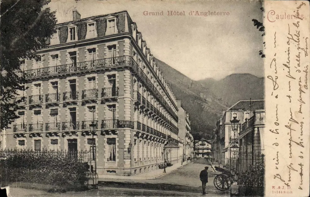 Grande Hôtel d'Angleterre — Cauterets — R.A.J.D. n°1114486A - Frente