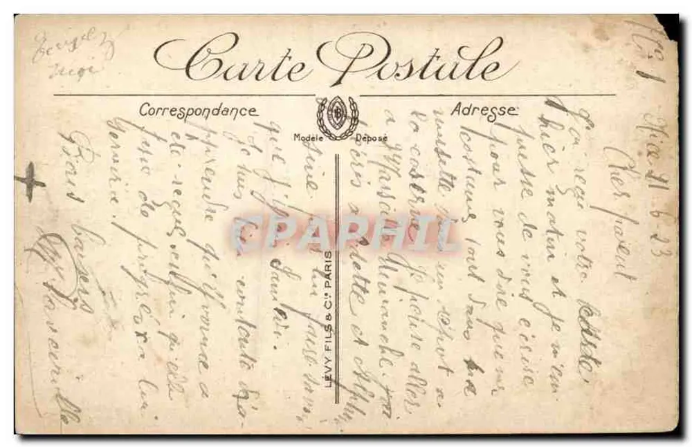 Nice — Der Garten des Königs Albert I. — Denkmal 'La Poésie' — LL. Nr. 47 - Rückseite