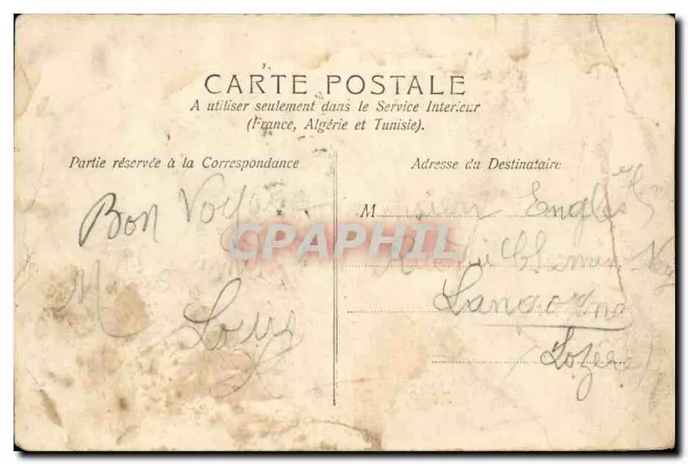 Le Puy — Panorama — Kathedrale und der Felsen Corneille — unbekannter Verlag, Nr. 498 - Rückseite