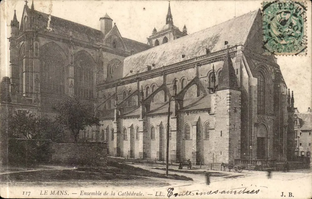 Le Mans — Conjunto da Catedral — LL. Coutures-auridées - Frente