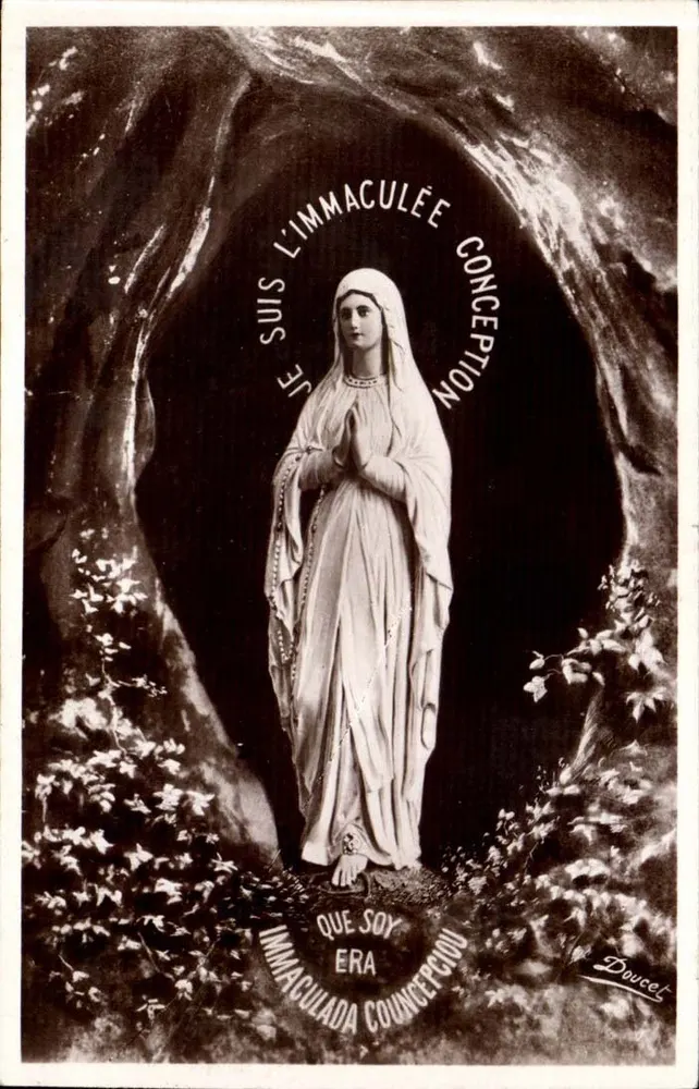 Nossa Senhora da Gruta — Lourdes — Edição P. Doucet - Frente
