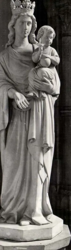 Statue der Jungfrau des 19. Jahrhunderts — Kathedrale Saint-Pierre von Lisieux — Jacques Sturler - Vorderseite