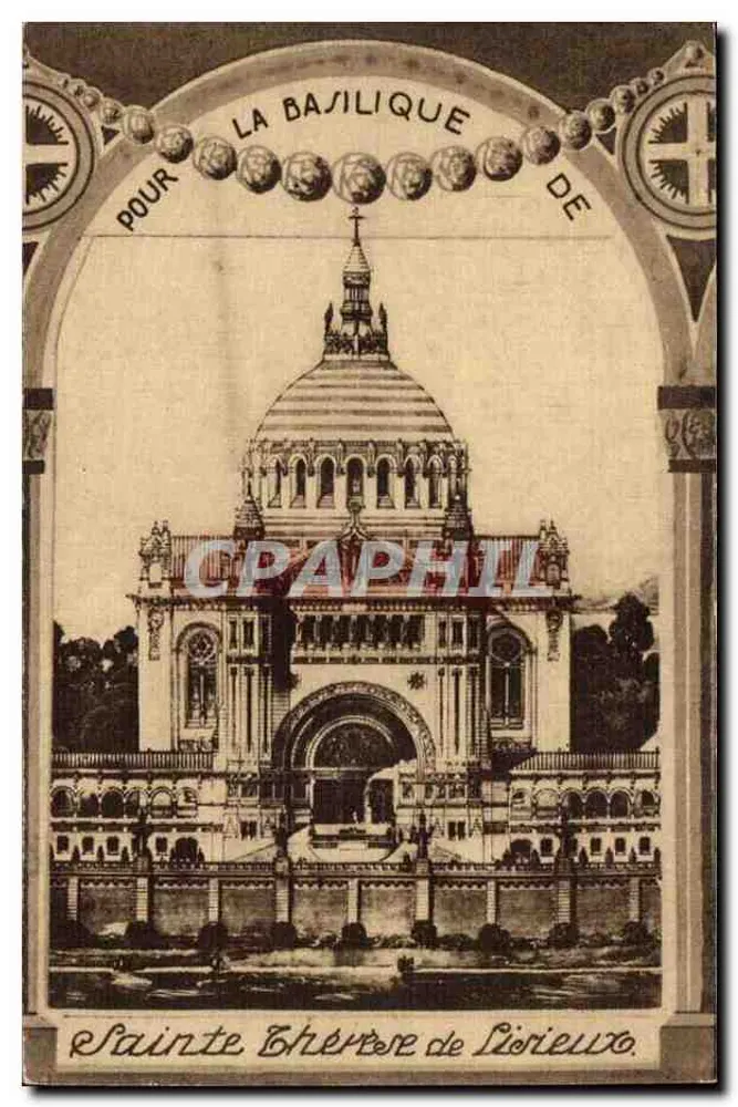 Basilika von Saint Thérèse von Lisieux — untere Perspektive — LM. & LS. CORDONNIER, Architekten - Rückseite