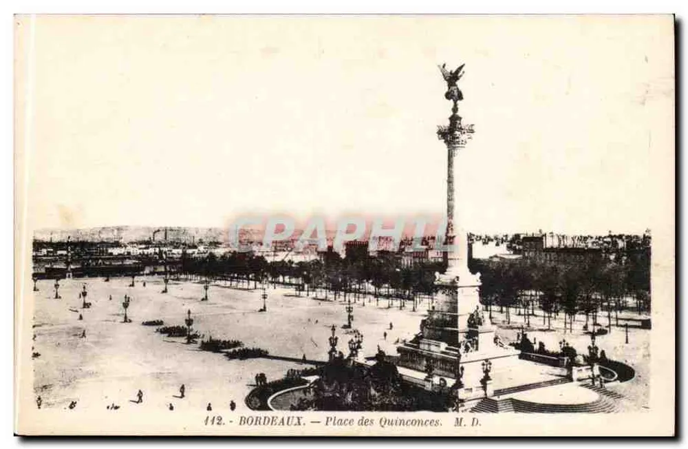 Bordeaux — Place des Quinconces — M. D. — n° 142 - Frente