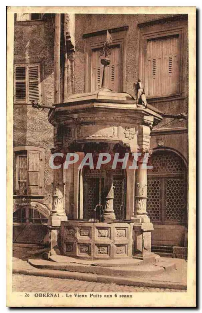 Obernai - Der Alte Brunnen mit Sechs Eimern — Verlag Jaecck, Nr. 20 - Vorderseite