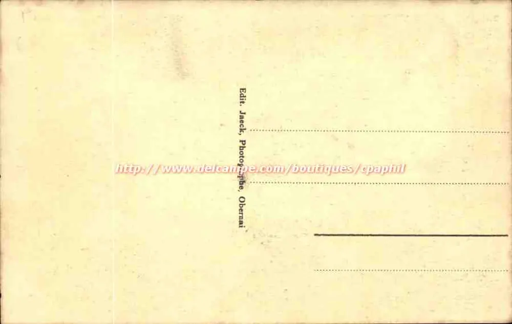Obernai - Der Alte Brunnen mit Sechs Eimern — Verlag Jaecck, Nr. 20 - Rückseite