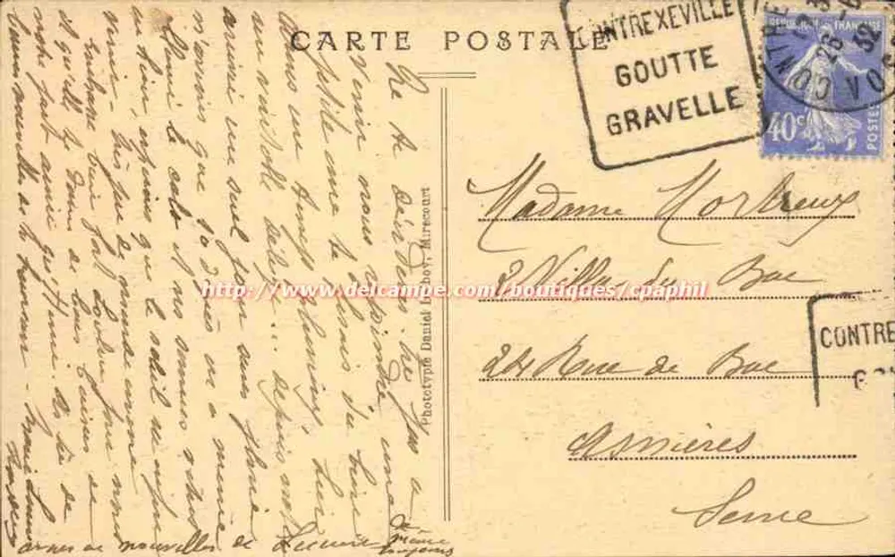 Contrexéville — A Instalação e a Fonte do Pavilhão — D.D. - Verso