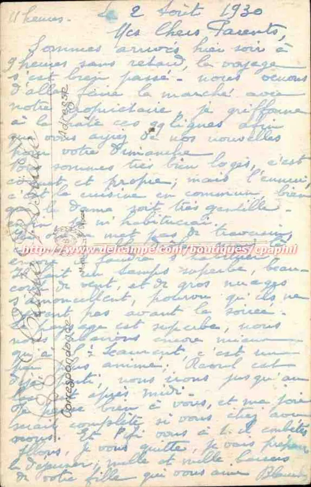 Gérardmer — Vale do Valentin — LL — Edição Zalger e Chavallier, n°273 - Verso