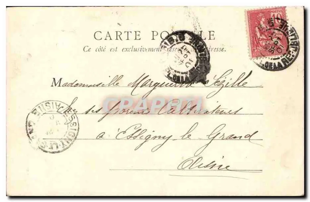 Estátua de Luís XIII — Paris — B.F. Paris n°143 - Verso