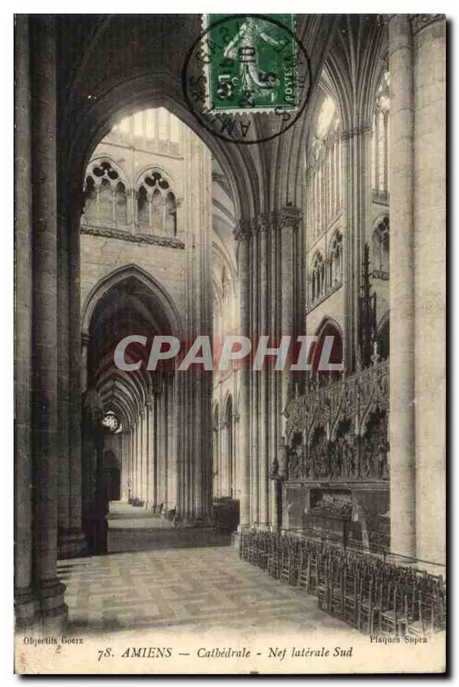 Amiens — Kathedraal — Zuidelijke zijnef — Objectief Boerz - Voorkant
