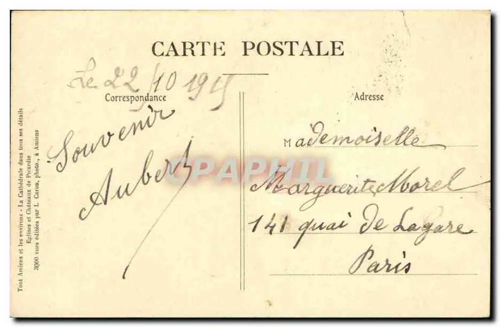 Amiens — Kathedraal — Zuidelijke zijnef — Objectief Boerz - Achterkant