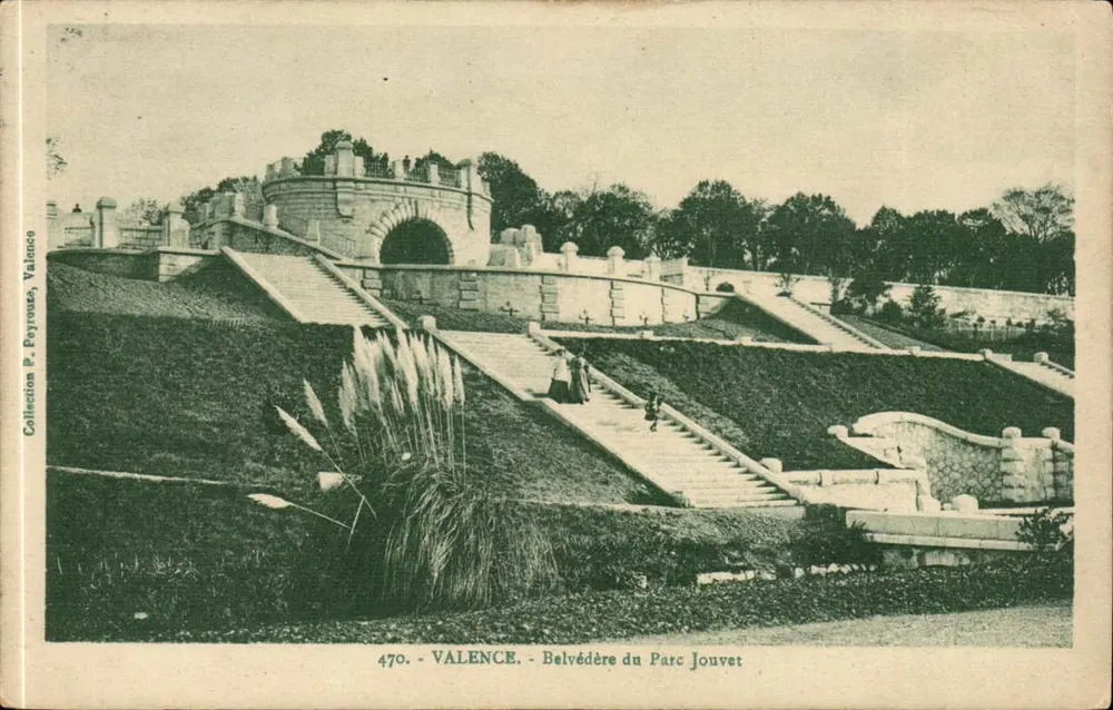 Valence - Mirador del Parque Jouvet — Colección P. Peyrouse, n° 470 - Anverso