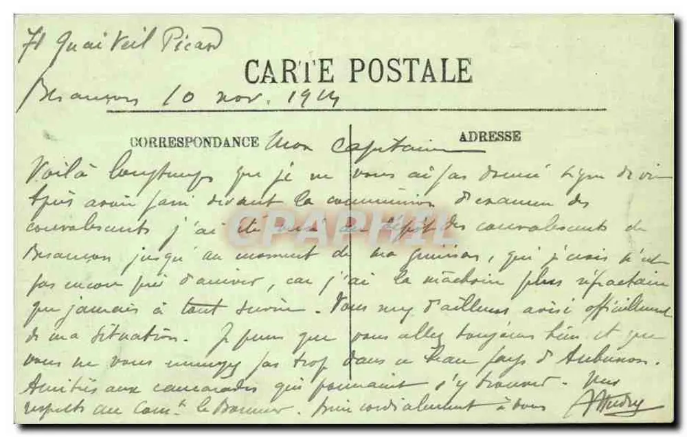 Besançon — Die Mauern und die Zitadelle — LL. n°113 - Rückseite