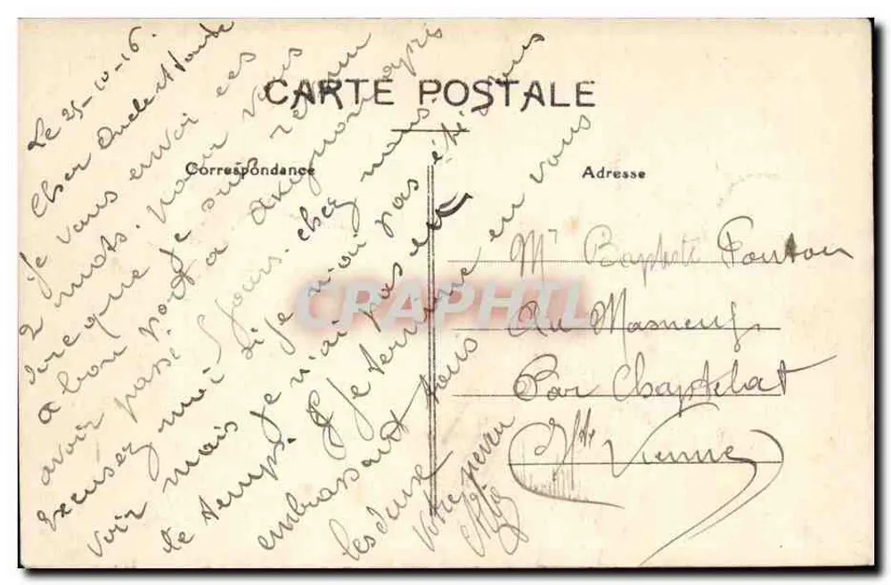Avignon — Praça do Hotel de Ville — editor Charles - Verso