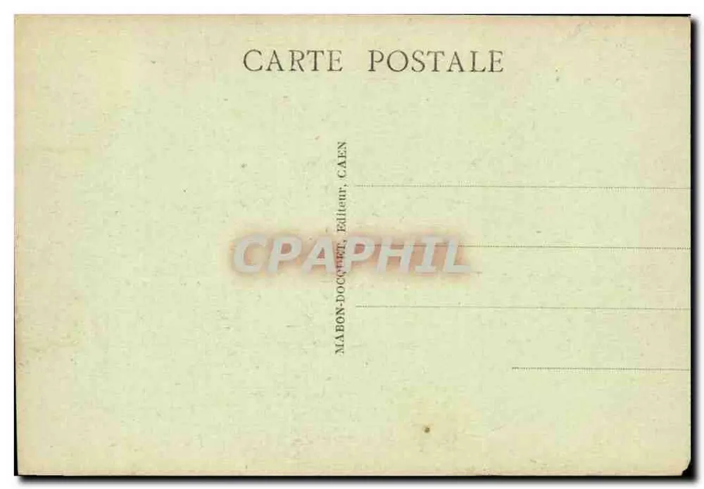 Caen - Abside e Clocher da Igreja de São Pedro — MABON-DOCCOUEL, CAEN, n°18 - Verso