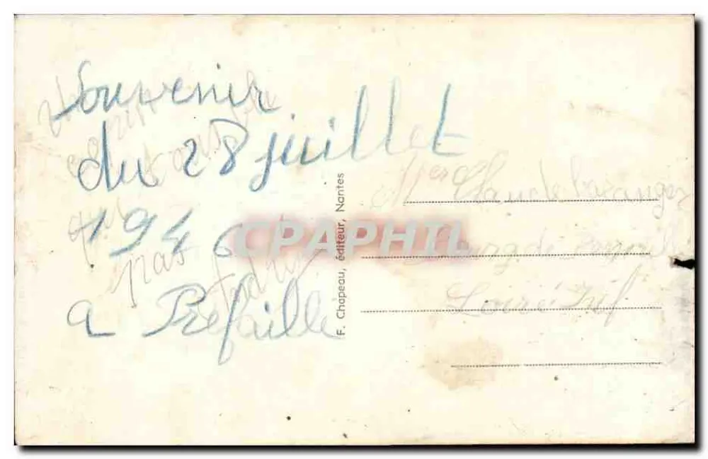 In der Bretagne — Wie Papa — F. Chapeau, Nr. 85 - Rückseite