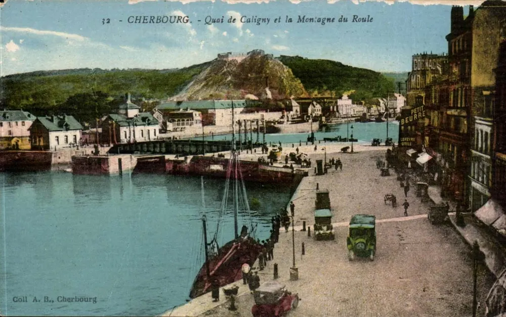 Cherbourg - Quai de Caligny und Montagne du Roule — Sammlung A. B., Cherbourg - Vorderseite