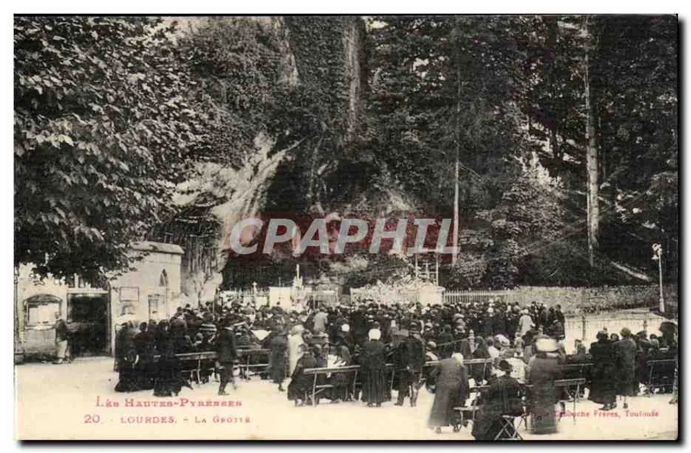 Lourdes - A Gruta — editor Léon Chouche Frères, Toulouse, n°20 - Frente