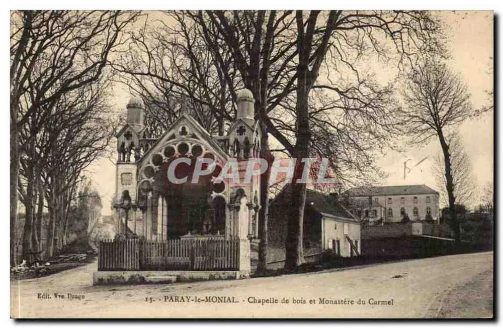 Paray-le-Monial - Chapelle de bois et Monastère du Carmel — Edit. Vve Ibagno, n°13 - Vorderseite