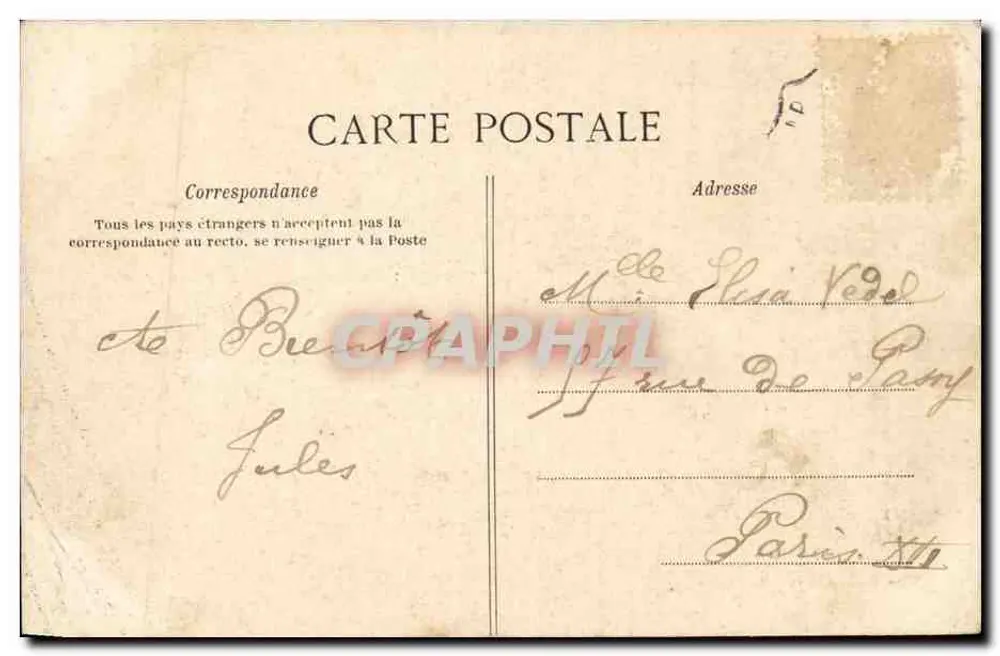 Fécamp — Vista Geral da Praia — L. J. - Verso