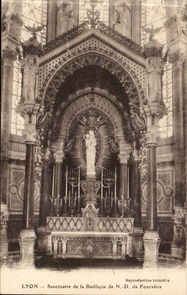 LYON — Heiligtum der Basilika N.-D. de Fourvière - Vorderseite