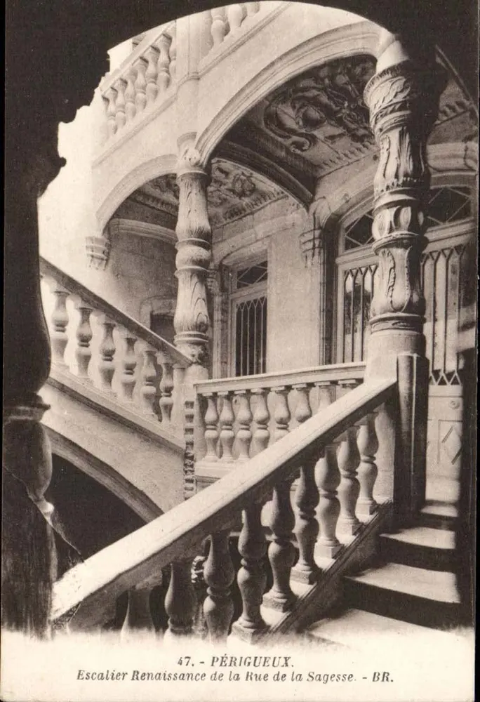 Périgueux — Renaissance-Treppe der Rue de la Sagesse — BR. — n°47 - Vorderseite