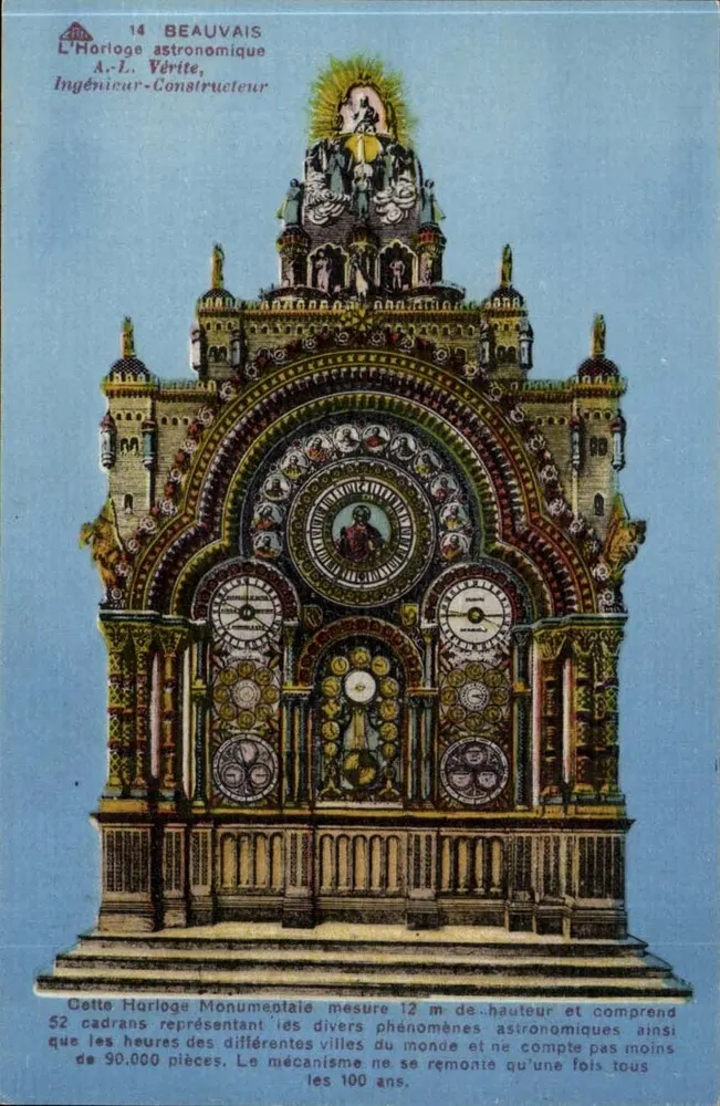 A Relógio Astronômico de Beauvais — A.-L. Vérite, Engenheiro-Construtor — n°14 - Frente