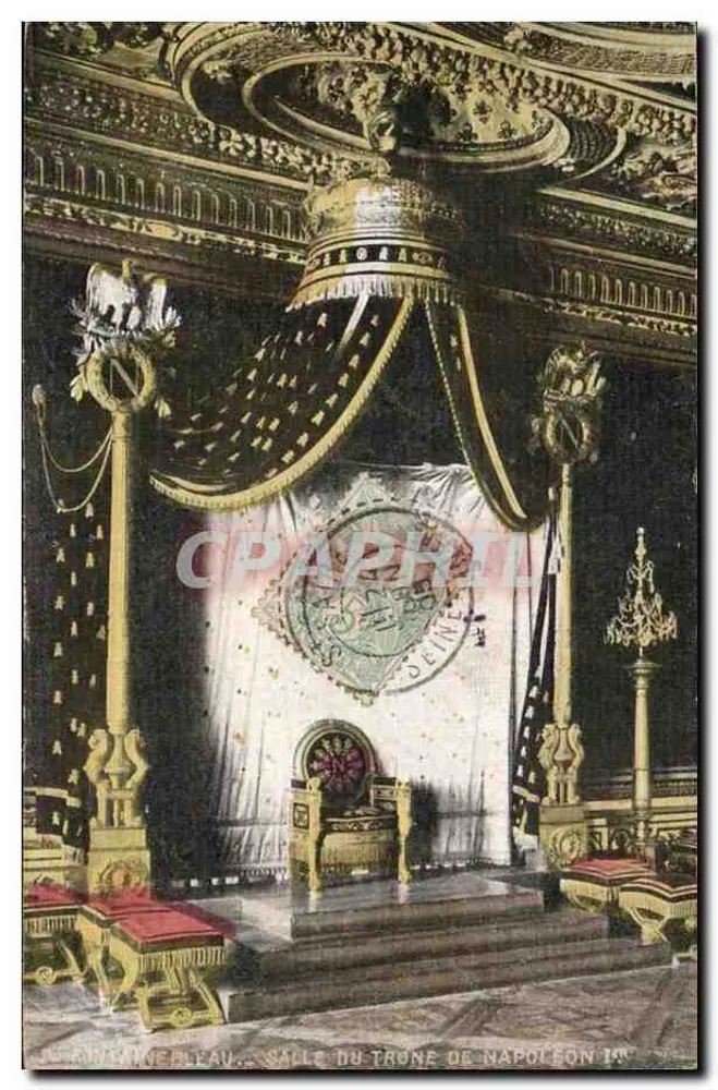 Thronsaal von Napoleon I — Museum Saint-Cloud — Verleger: J. M. Népelleau, Nr. 19 - Vorderseite