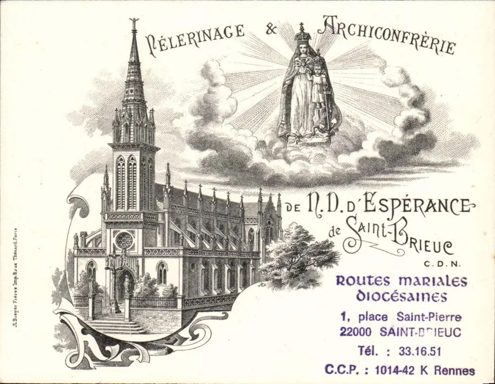 Pilgerreise & Archikonfraternität der N.D. d'Espérance von Saint-Brieuc — Diözesane Marienrouten - Vorderseite