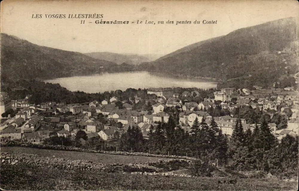Gérardmer - Blick auf den See von den Hängen des Costet — Les Vosges Illustrées, n°11 - Vorderseite