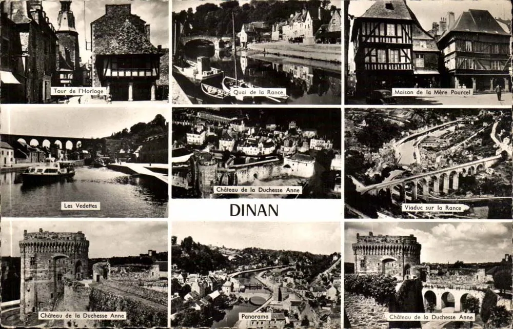 Dinan — Panorama e locais históricos — Editions Gaby - Frente