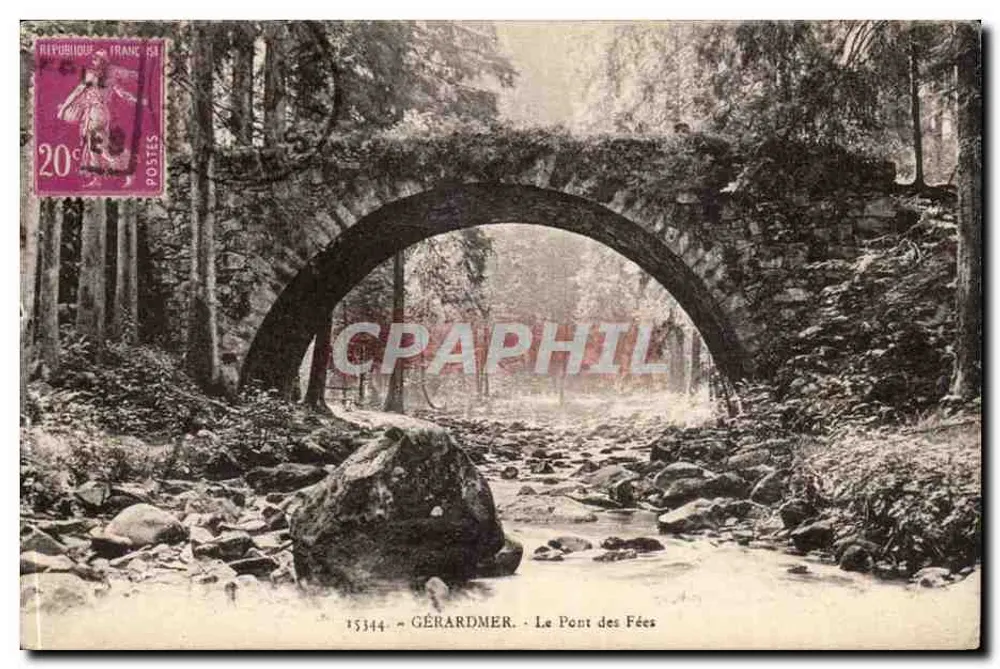 Gérardmer - O Pont das Fadas — editor Cartes 'La Cigogne', n° 15344 - Frente