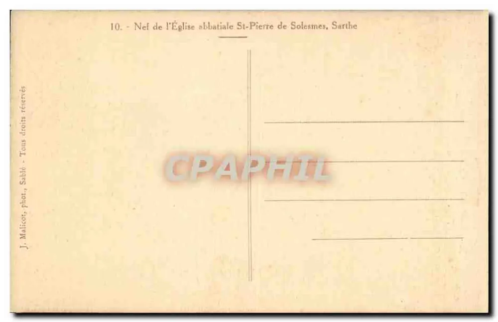 Nef da Igreja Abbatial de São Pedro de Solesmes, Sarthe — J. Malicot, fot. Sabil - Verso