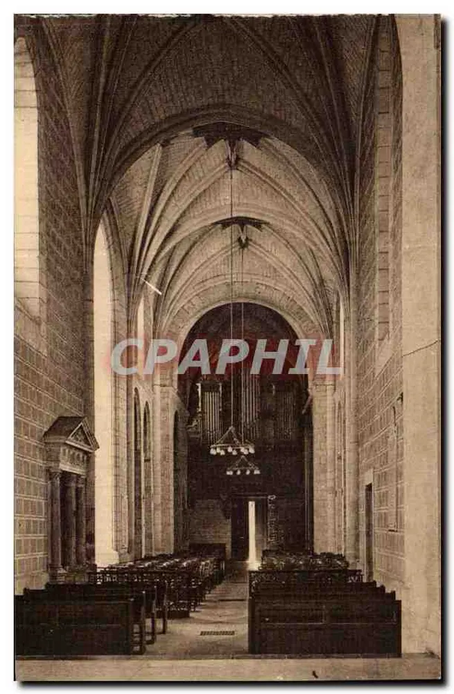 Nef da igreja abacial de Saint-Pierre de Solesmes — O Grande Órgão — J. Malicot, fot. Sabé - Frente