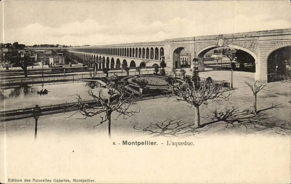 Montpellier - O aqueduto — Edição das Novas Galerias, Montpellier, n°8 - Frente