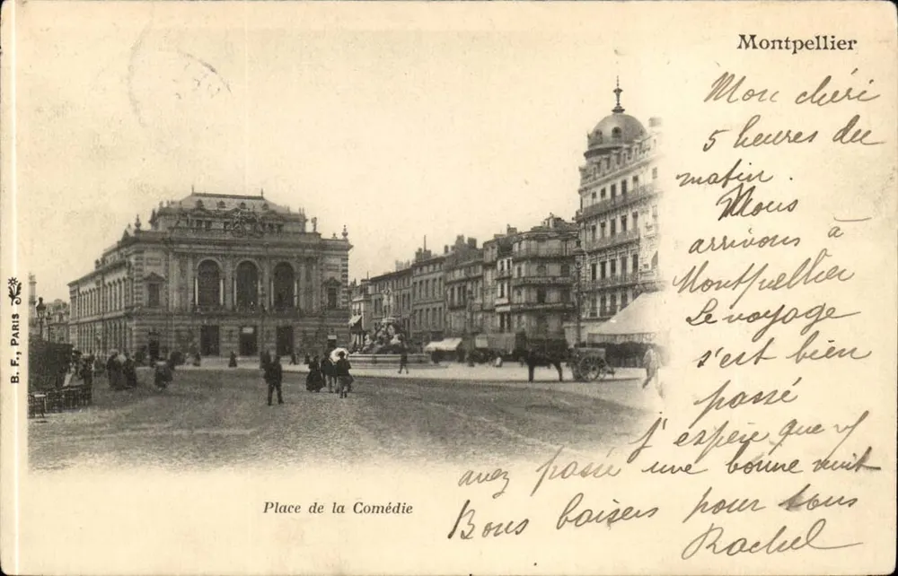 Montpellier — Praça da Comédia — B.F. Paris - Frente