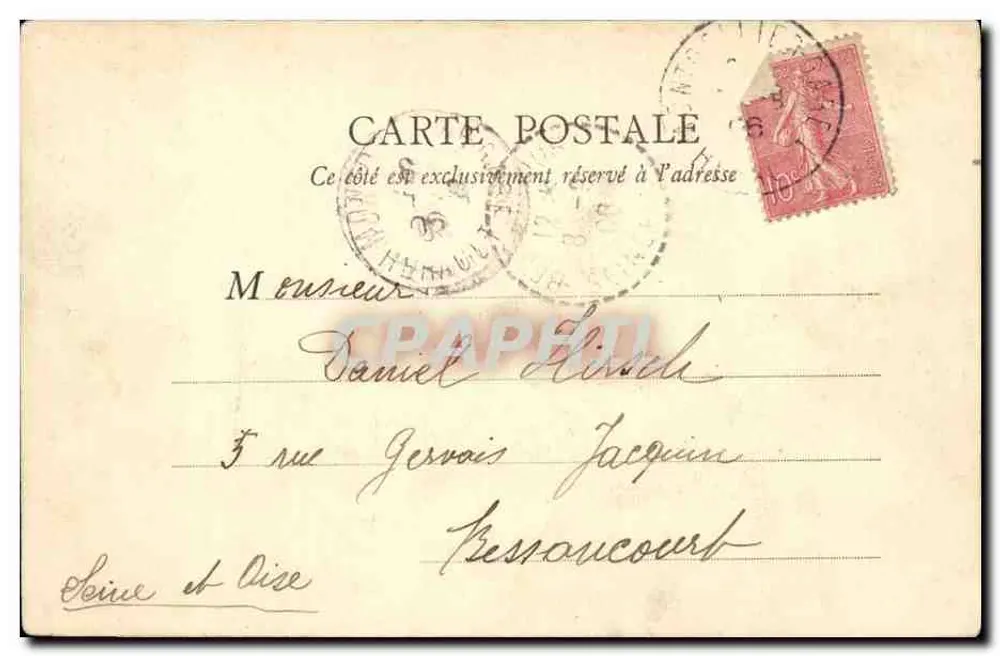 Montpellier — Praça da Comédia — B.F. Paris - Verso