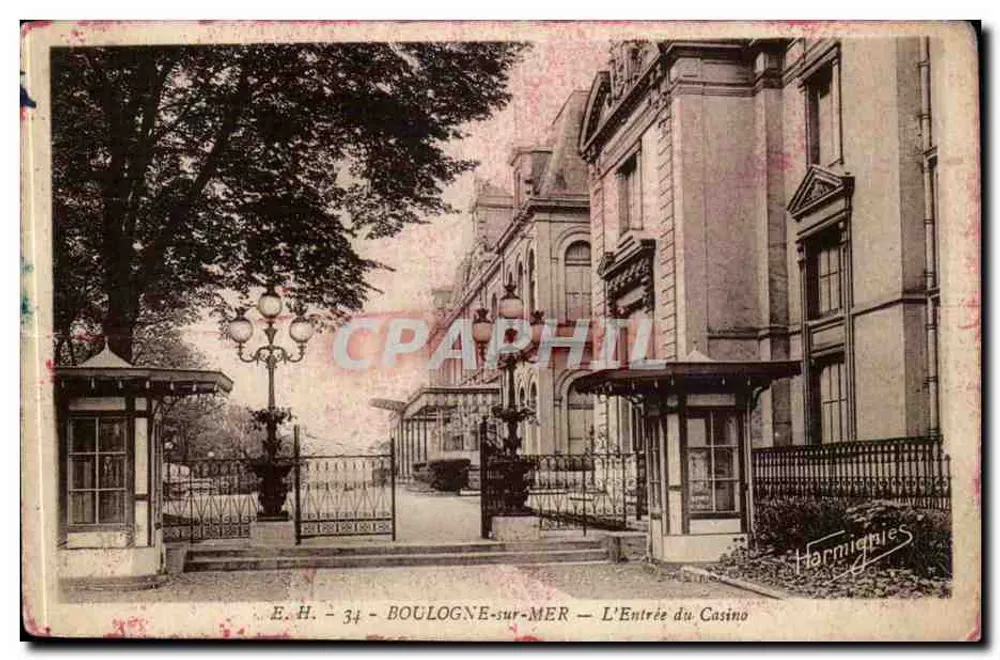 Boulogne-sur-Mer — Eingang zum Casino — Harmonies - Vorderseite
