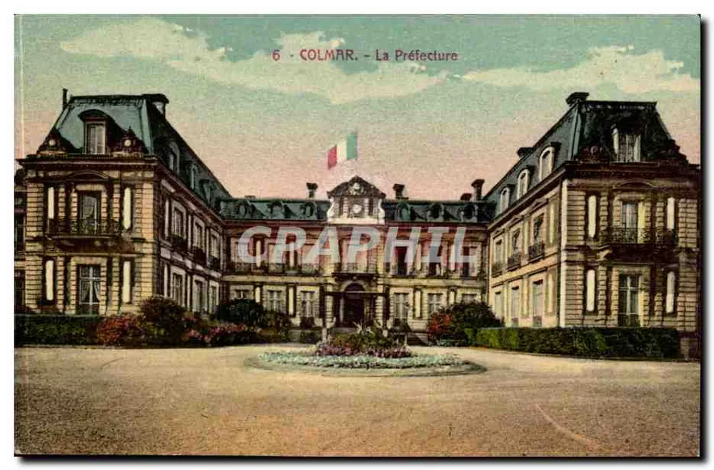 Colmar - A Prefeitura — editor CH. BERGERET, Strasbourg, n°6 - Frente