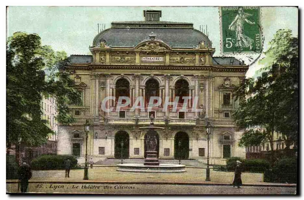Lyon, Teatr Célestins — wydawca nieznany, n° 15 - Awers