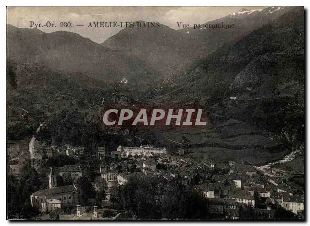 Amélie-les-Bains — Vista panorámica - Anverso