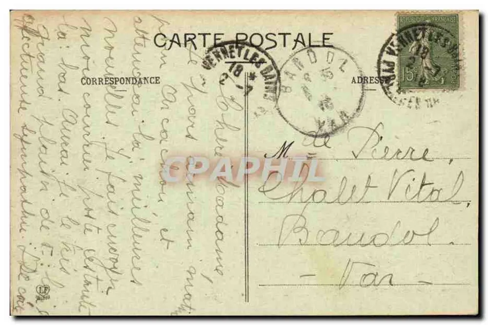 Vernet-les-Bains — Hotel du Portugal — Pyrénées-Orientales - Rückseite
