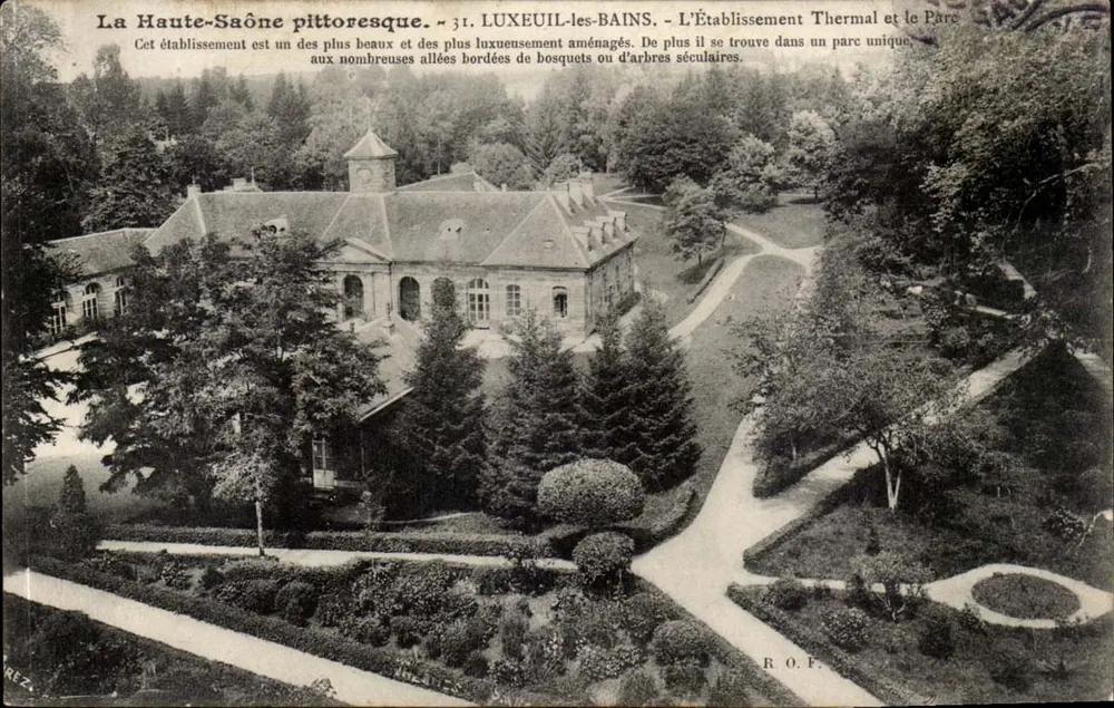 Das Thermalbad und der Park in Luxeuil-les-Bains — Die malerische Haute-Saône — R.O.F. - Vorderseite
