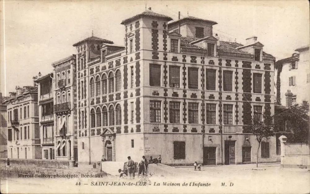 Saint-Jean-de-Luz — A Casa da Infanta — Marcel-Delboy, fototipo, Bordeaux - Frente