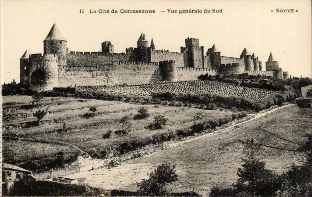 Carcassonne — Vista geral do Sul — Notice - Frente