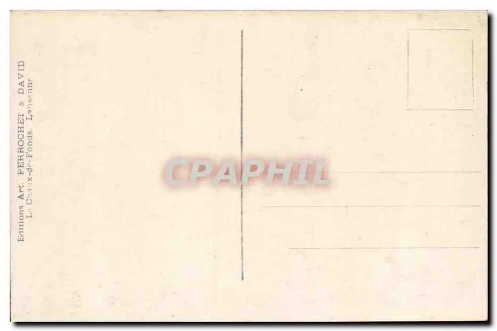 Panorama do Brévent, as Aiguilles — Editora: Edições Art. Perrochet & David, Lausanne - Verso