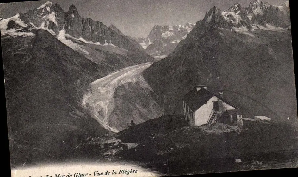 Die Meer von Eis — Ansicht der Flégère — Jullien frères, Fotografen, Verleger, Genf - Vorderseite
